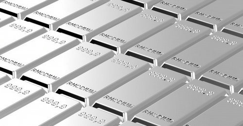 贵金属铑价格(贵金属价格一览表)