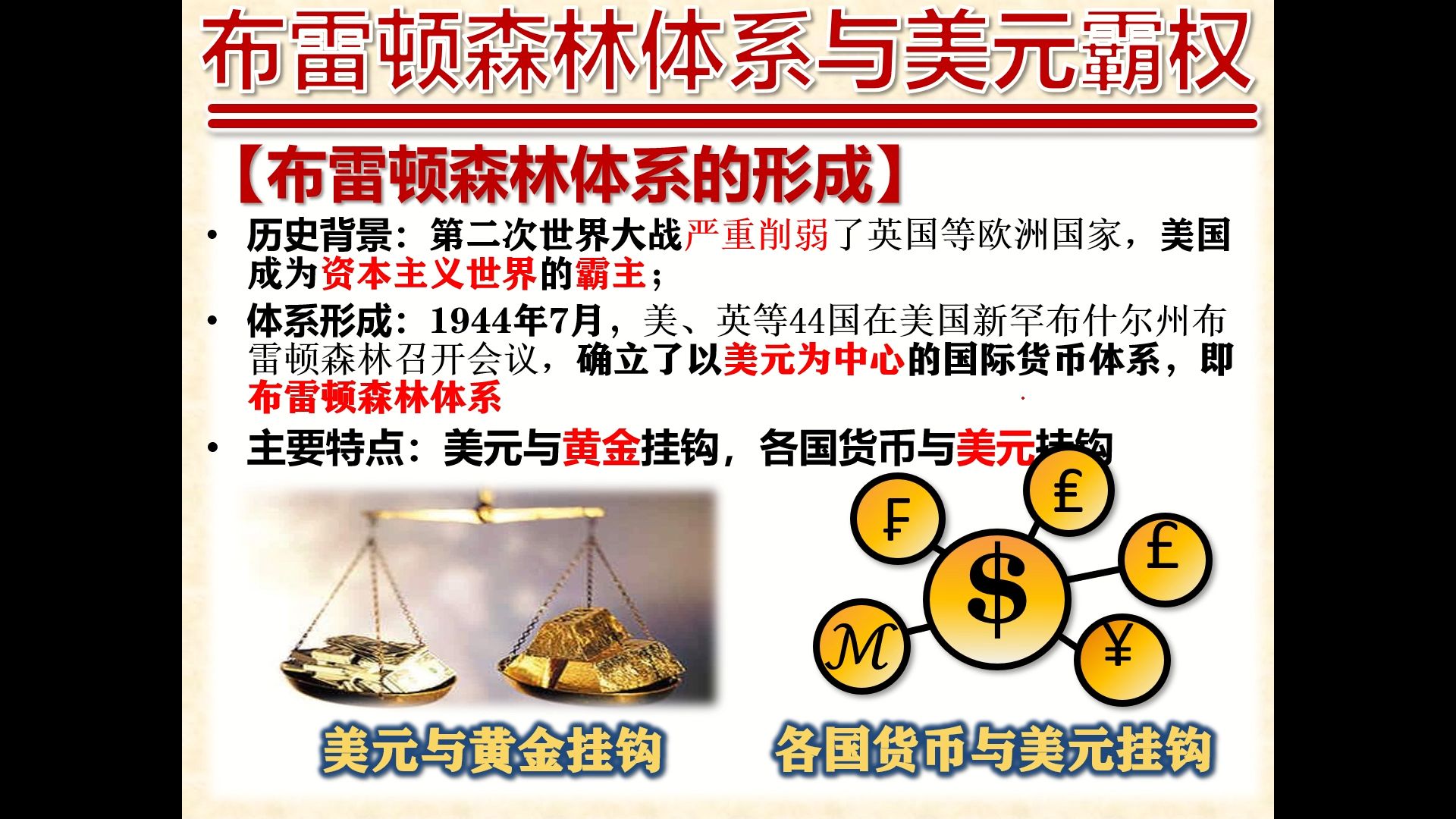 世界货币体系(世界货币体系的形成)